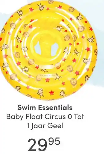 Baby & Tiener Swim Essentials Baby Float Circus 0 Tot 1 Jaar Geel aanbieding