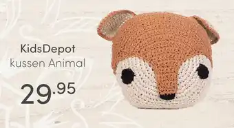 Baby & Tiener KidsDepot kussen Animal aanbieding