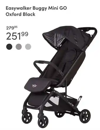 Baby & Tiener Easywalker Buggy Mini GO Oxford Black aanbieding