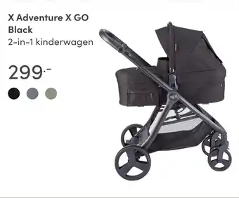 Baby & Tiener X Adventure X GO Black 2-in-1 kinderwagen aanbieding