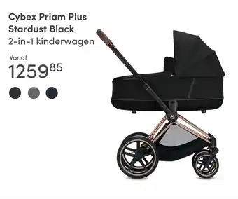 Baby & Tiener Cybex Priam Plus Stardust Black 2-in-1 kinderwagen aanbieding