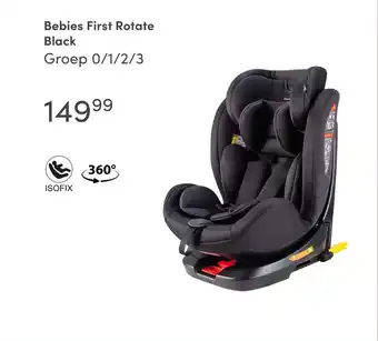 Baby & Tiener Bebies First Rotate Black Groep 0/1/2/3 aanbieding