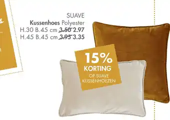 Casa SUAVE Kussenhoes Polyester aanbieding