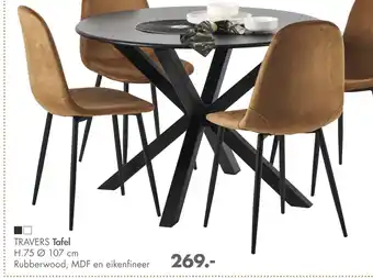 Casa TRAVERS Tafel aanbieding