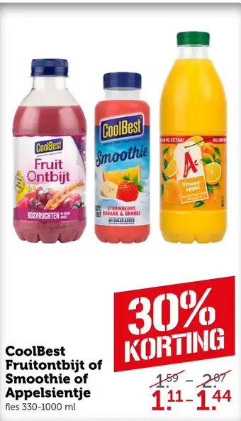 Coop CoolBest Fruitontbijt of Smoothie of Appelsientje do aanbieding