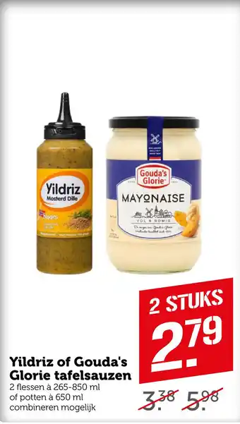 Coop Yildriz of Gouda's Glorie tafelsauzen aanbieding