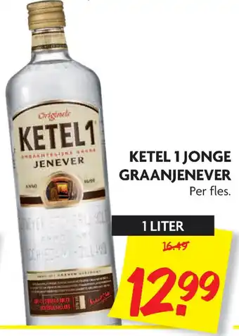 Dekamarkt Ketel 1 jonge graanjenever aanbieding