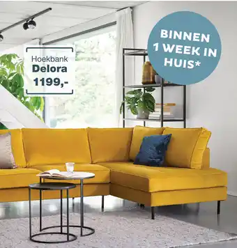 IN.HOUSE Hoekbank Delora aanbieding