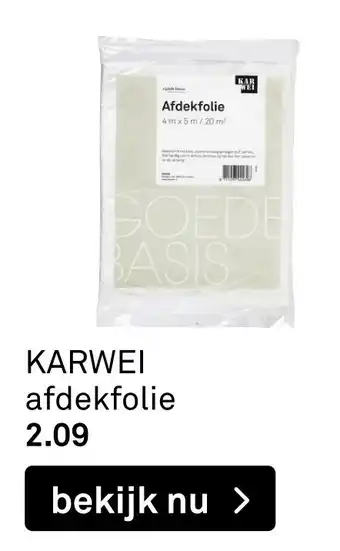 Karwei KARWEI afdekfolie aanbieding