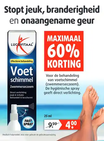 Lucovitaal Voetschimmel Zwemmerseczeem aanbieding