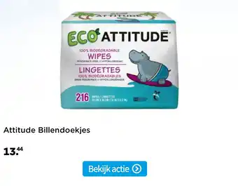 Plein.nl Attitude Billendoekjes 216 doekjes aanbieding