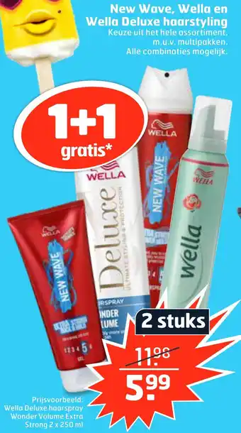 Trekpleister New Wave, Wella en Wella Deluxe haarstyling aanbieding