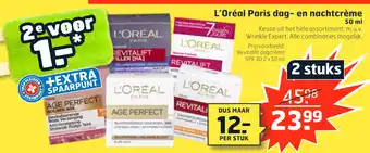 Trekpleister L'Oréal Paris dag- en nachtcrème aanbieding