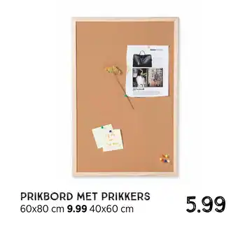 Xenos Prikbord Met Prikkers aanbieding