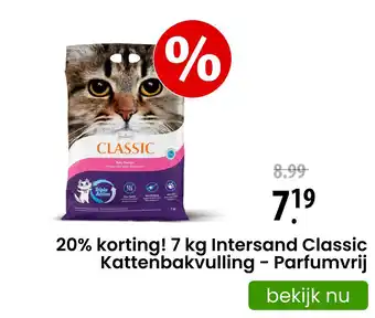 Zooplus Intersand Classic Kattenbakvulling - Parfumvrij aanbieding