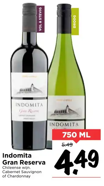 Vomar Voordeelmarkt Indomita Gran Reserva aanbieding