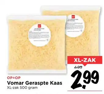 Vomar Voordeelmarkt Vomar Geraspte Kaas aanbieding