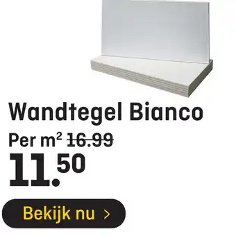 Hubo Wandtegel Bianco aanbieding