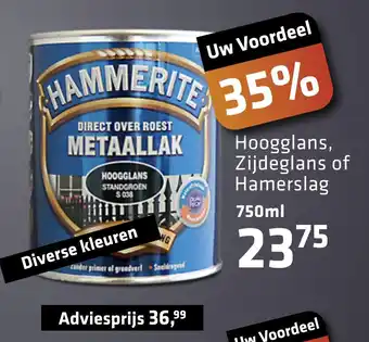 De voordeelmarkt Hoogglans, Zijdeglans of Hamerslag aanbieding