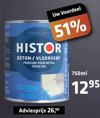 De voordeelmarkt Histor beton-/ vloerverf aanbieding