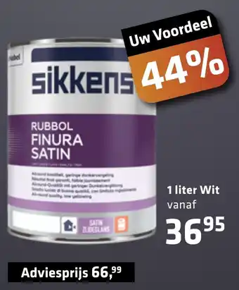 De voordeelmarkt Rubbol finura satin aanbieding