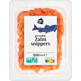 Albert Heijn Ah gerookte zalmsnippers aanbieding