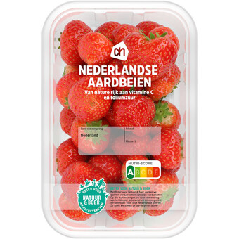 Albert Heijn Ah nederlandse aardbeien aanbieding