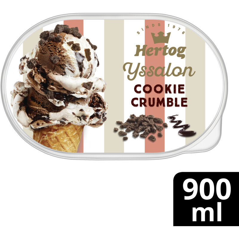 Hertog ijssalon cookie crumble aanbieding bij Albert Heijn