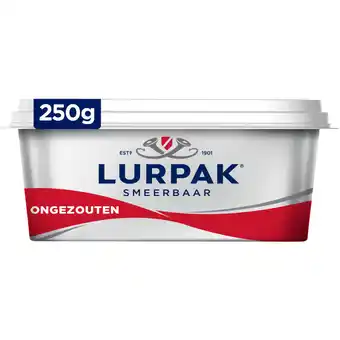 Albert Heijn Lurpak ongezouten roomboter met koolzaadolie aanbieding