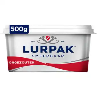 Albert Heijn Lurpak ongezouten roomboter met koolzaadolie aanbieding