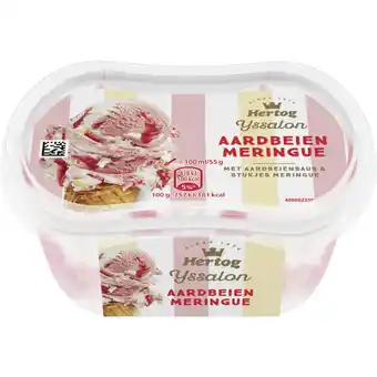 Albert Heijn Hertog ijssalon mini aardbeien meringue aanbieding