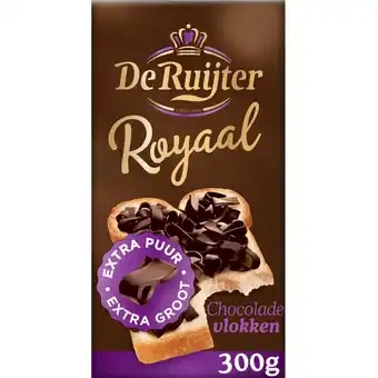 Albert Heijn De ruijter royaal chocolade vlokken extra puur aanbieding