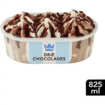 Albert Heijn Hertog ijssalon drie chocolades aanbieding