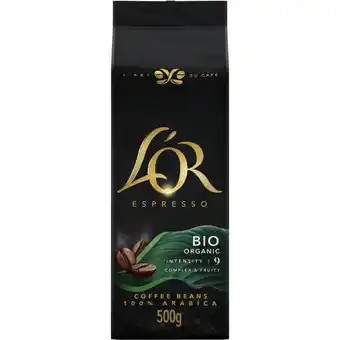 Albert Heijn L'or espresso bio organic coffee beans aanbieding