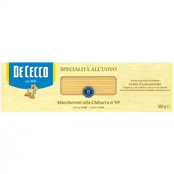 Albert Heijn De cecco maccheroni alla chitarra all'uova aanbieding