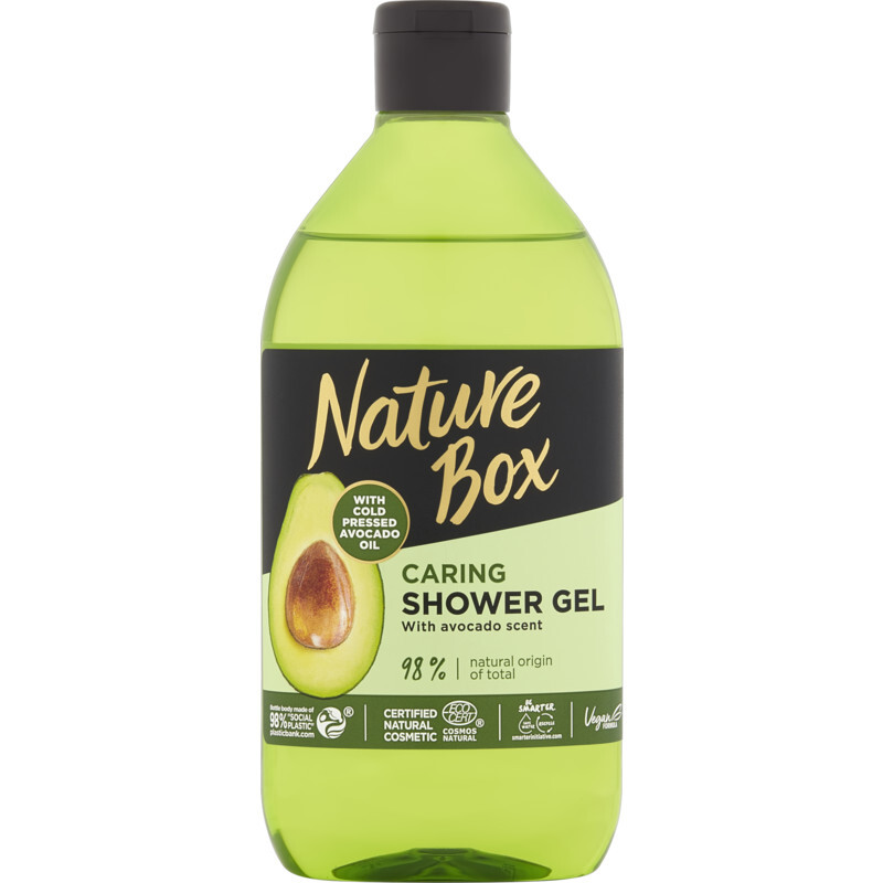 Nature box shower gel avocado rescue aanbieding bij Albert Heijn