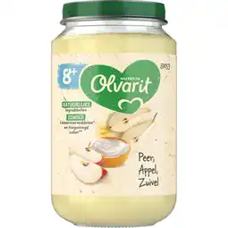 Albert Heijn Olvarit 8+ mnd peer appel zuivel aanbieding