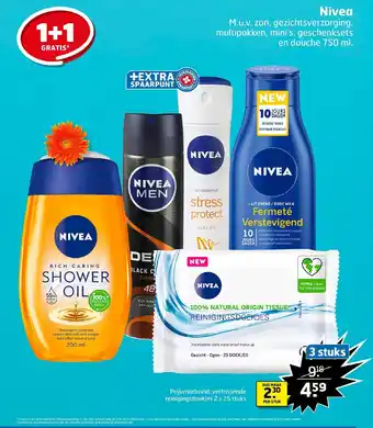 Trekpleister Nivea verfrissende reinigingsdoekjes aanbieding