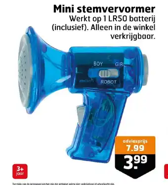 Trekpleister Mini stemvervormer aanbieding