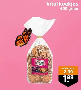 Trekpleister Vital koekjes 400 gram aanbieding