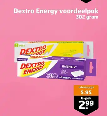 Trekpleister Dextro Energy voordeelpak 302 gram 6-pak aanbieding