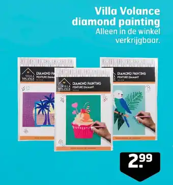 Trekpleister Villa Volance diamond painting aanbieding