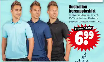 Dirk Australian herenpoloshirt aanbieding