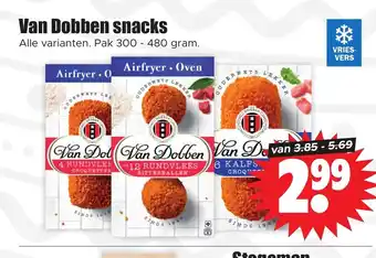 Dirk Van dobben snacks 300 gram aanbieding