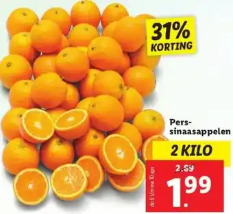 Lidl Pers sinaasappelen aanbieding