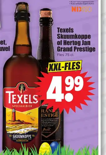 Dirk Texels skuumkoppe 75cl XXL-fles aanbieding