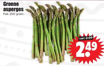 Dirk Groene asperges 250g aanbieding