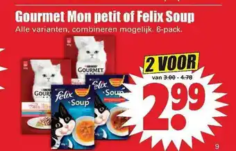 Dirk Purina Gourmet Mon Petit Of Felix Soup aanbieding