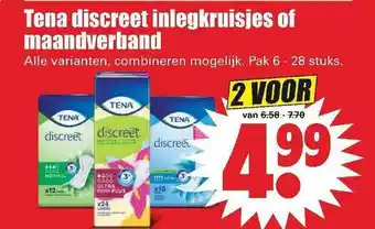 Dirk Tena Discreet Inlegkruisjes Of Maandverband aanbieding