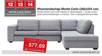 Woonsquare Woonlandschap Monte Carlo (262x224 Cm) Royale Zithoek aanbieding